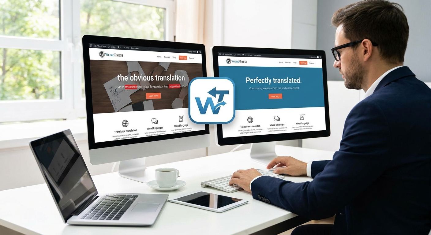 Plugin wordpress - Errores comunes al traducir tu web WordPress y cómo WPTranslate los resuelve al instante.