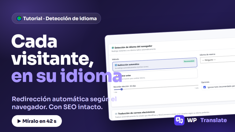 Detección de idioma del navegador con WP-Translate