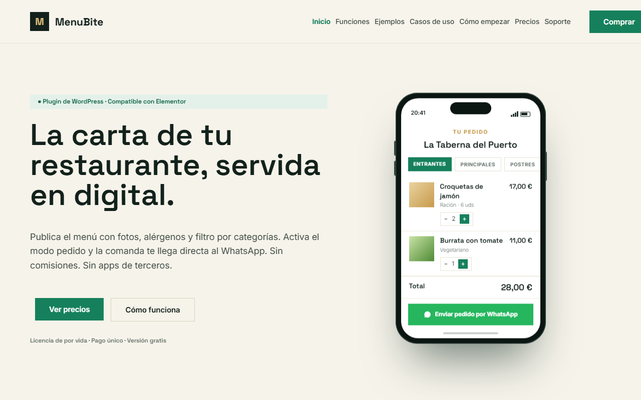 La web en su idioma original, servida en la URL raíz